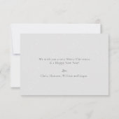 Vrolijk Kerstfeest Custom Family Photo Holiday Kaa Bedankkaart (Achterkant)