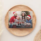 Vrolijk Kerstfeest Custom Family Photo Holiday Kaa Bedankkaart