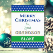 Vrolijk Kerstfeest Custom kleinzoon kaart