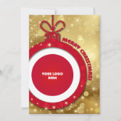 Vrolijk kerstfeest. Custom Logo Corporate Kaart (Voorkant)