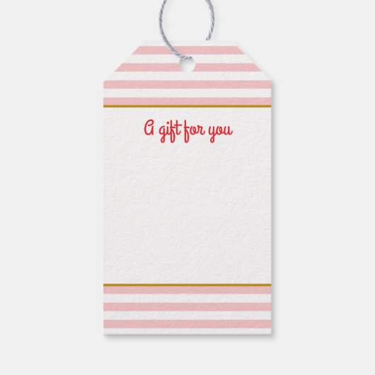 Vrolijk Kerstfeest Custom Photo Name Simple Schatt Cadeaulabel (Achterkant)