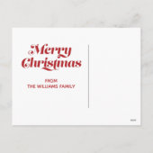 Vrolijk kerstfeest, Cute Gingerbrood Men - Faux Go Feestdagenkaart (Achterkant)