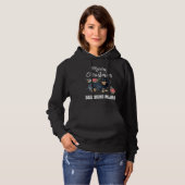 Vrolijk kerstfeest Dachshund mama Happy Kerstmis Hoodie (Voorkant volledig)