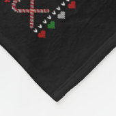 Vrolijk Kerstfeest Dalmatische Hondenliefhebber Fa Fleece Deken (Hoek)