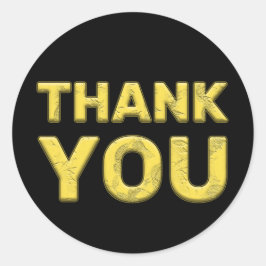 Vrolijk kerstfeest Dank je Sticker! Ronde Sticker