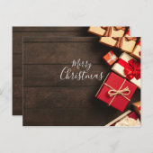 Vrolijk kerstfeest Dank u voor zakelijke kaarten (Voorkant / Achterkant)