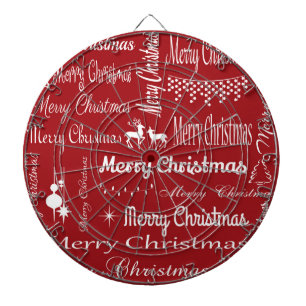 Vrolijk kerstfeest dartbord