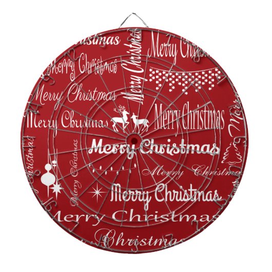 Vrolijk kerstfeest dartbord (Voorkant)