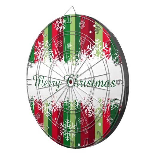 Vrolijk kerstfeest dartbord (Voorkant Rechts)
