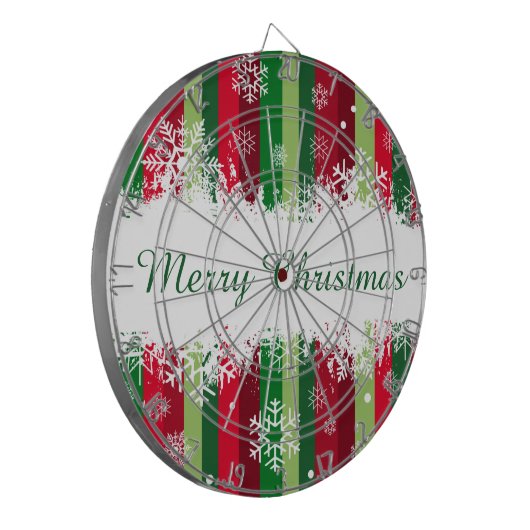 Vrolijk kerstfeest dartbord (Voorkant Links)