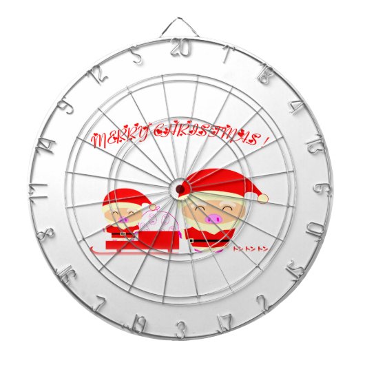 Vrolijk kerstfeest dartbord (Voorkant)