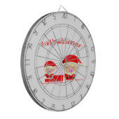Vrolijk kerstfeest dartbord (Voorkant Links)