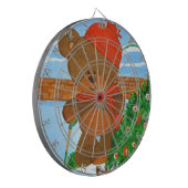 Vrolijk kerstfeest dartbord (Voorkant Links)