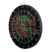 Vrolijk kerstfeest dartbord (Voorkant Rechts)