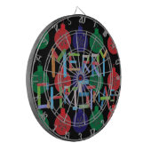 Vrolijk kerstfeest dartbord (Voorkant Links)