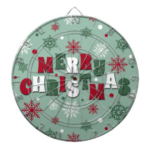 Vrolijk kerstfeest dartbord