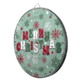 Vrolijk kerstfeest dartbord (Voorkant Rechts)