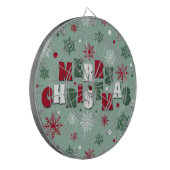 Vrolijk kerstfeest dartbord (Voorkant Links)