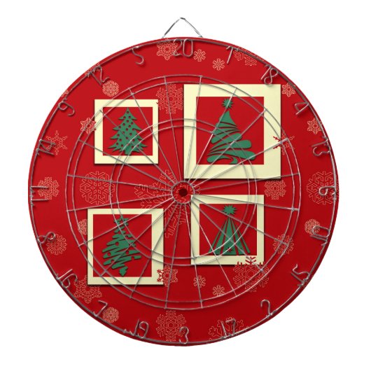 Vrolijk kerstfeest dartbord (Voorkant)