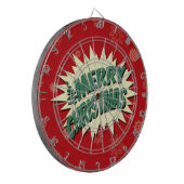 Vrolijk kerstfeest dartbord (Voorkant Links)