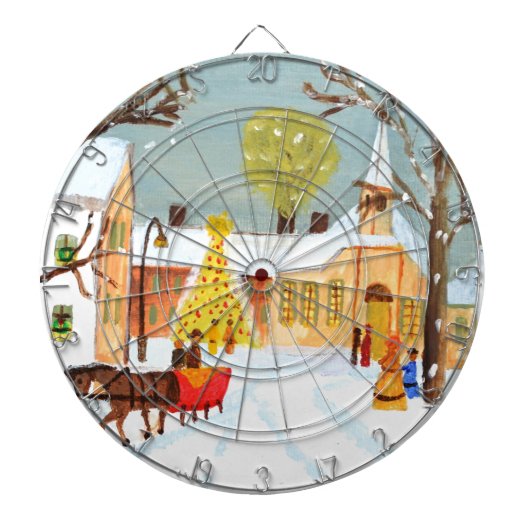 Vrolijk kerstfeest dartbord (Voorkant)