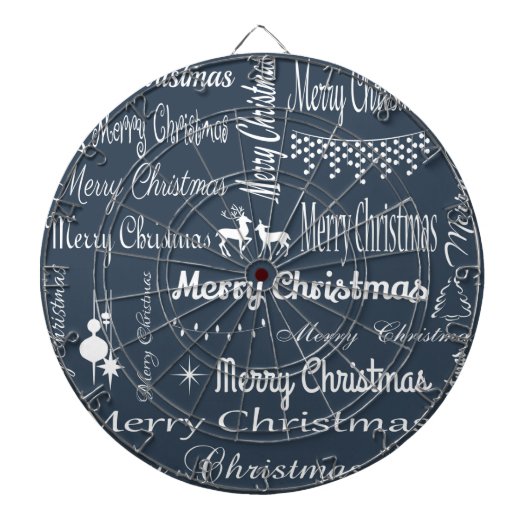 Vrolijk kerstfeest dartbord (Voorkant)