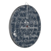 Vrolijk kerstfeest dartbord (Voorkant Links)