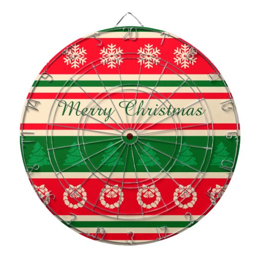 Vrolijk kerstfeest dartbord (Voorkant)