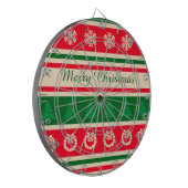 Vrolijk kerstfeest dartbord (Voorkant Links)