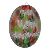 vrolijk kerstfeest dartbord (Voorkant Links)