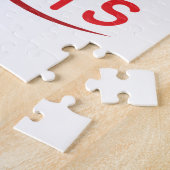 Vrolijk kerstfeest dat ik hier ben voor het Cadeau Legpuzzel (Zijkant)