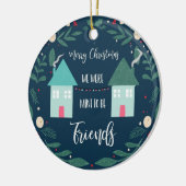 vrolijk kerstfeest dat we vrienden werden keramisch ornament (Links)
