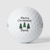 Vrolijk Kerstfeest #David golfballen van dalDesign (Voorkant)