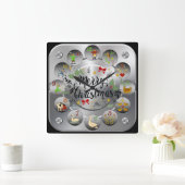 Vrolijk kerstfeest ~ De 12 dagen van Kerstmis ~ Vierkante Klok (Huis)