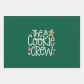 Vrolijk Kerstfeest De Cookie Crew Xmas Matching Inpakpapier Vel (Voorkant)