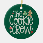 Vrolijk Kerstfeest De Cookie Crew Xmas Matching Keramisch Ornament (Voorkant)
