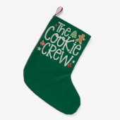 Vrolijk Kerstfeest De Cookie Crew Xmas Matching Kleine Kerstsok (Voorkant (Hangend))