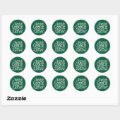 Vrolijk Kerstfeest De Cookie Crew Xmas Matching Ronde Sticker (Vel)