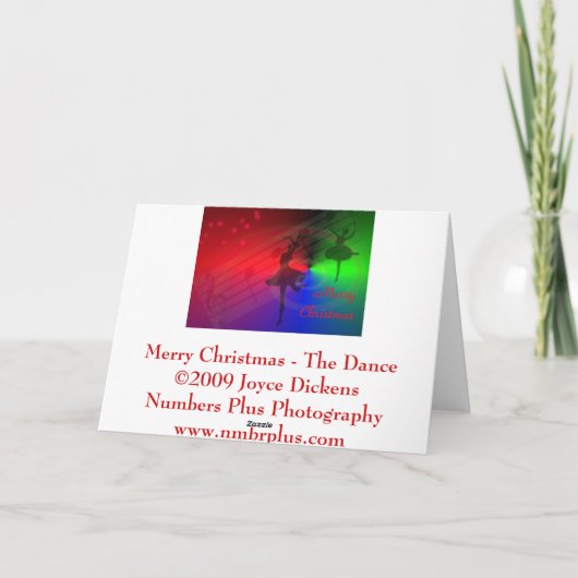 Vrolijk Kerstfeest - De Dans Feestdagen Kaart (Achterkant)
