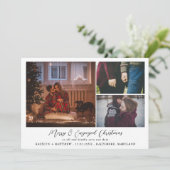 Vrolijk kerstfeest | De datum-foto opslaan Feestdagenkaart (Staand voorkant)