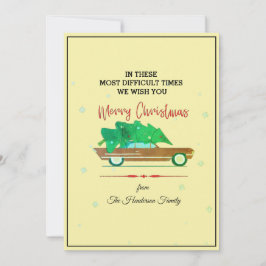 Vrolijk kerstfeest De moeilijkste momenten zijn fe Feestdagenkaart