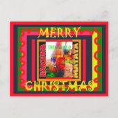 Vrolijk kerstfeest De wereld om mij heen is blij o Feestdagenkaart (Voorkant)