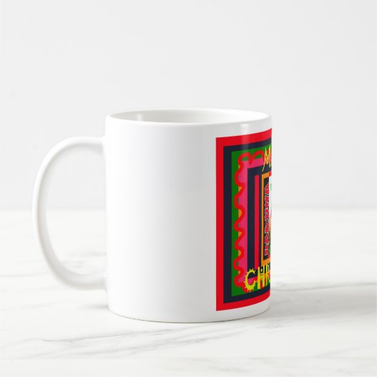 Vrolijk kerstfeest De wereld om mij heen is blij o Koffiemok (Links)