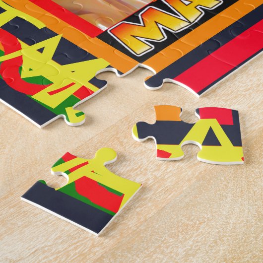 Vrolijk kerstfeest De wereld om mij heen is blij o Legpuzzel (Zijkant)