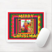 Vrolijk kerstfeest De wereld om mij heen is blij o Muismat (Met muis)