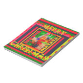 Vrolijk kerstfeest De wereld om mij heen is blij o Notitieblok (Linkerzijde)