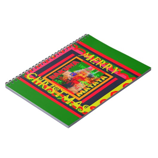 Vrolijk kerstfeest De wereld om mij heen is blij o Notitieboek (Linkerzijde)