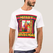 Vrolijk kerstfeest De wereld om mij heen is blij o T-shirt (Voorkant)