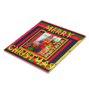 Vrolijk kerstfeest De wereld om mij heen is blij o Tegeltje