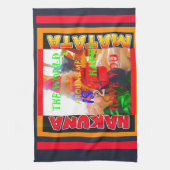 Vrolijk kerstfeest De wereld om mij heen is blij o Theedoek (Verticaal)